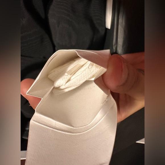 Celine Blank Low Lace Up Sneaker with Toe Cap in Canvas and Calfskin - Off White - Picture 13 of 16